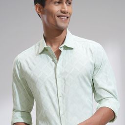 HIGHLANDER Men Slim Fit Opaque Casual Shirt-image-91
