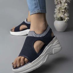 Shoetopia Kids Navy Ankle Strap Sandals-image-84