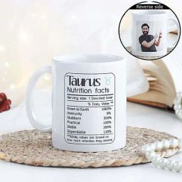 FNP White & Black Ceramic Taurus Power Mug (325ml)-image-4
