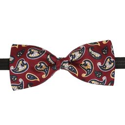 Tossido Maroon Printed Bow Tie-image-98