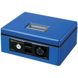 Kokuyo 275x198x59 mm B5 Blue Steel Dial Handheld Safe, CB-12B-image-57