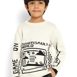 Somersault Boys Typography Printed Pullover-image-20