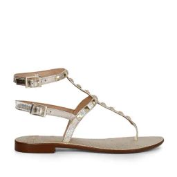 Saint G Women's Irene Silver Ankle Strap Sandals-image-22