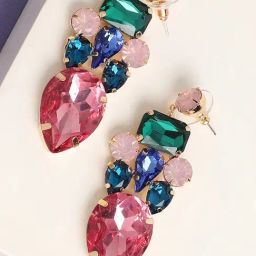 Sohi Gold Plated Designer Stone Party Drop Earrings-36