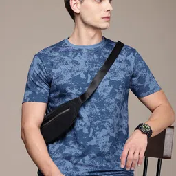 FCUK Pure Cotton Abstract Printed T-shirt-image-10