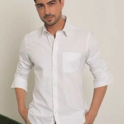 Rare Rabbit White Regular Fit Solid Shirt-image-62