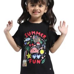 Monte Carlo Girls Black Printed Top-image-67