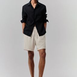 H&M Men Relaxed Fit Linen-Blend Shorts-picture-41