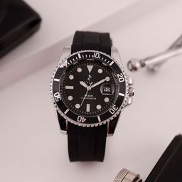 Sylvi Men Patterned Straps Analogue Multi Function Watch O-BLK-silver-PU-image-53