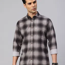Majestic Man Men Comfort Slim Fit Checked Pure Cotton Casual Shirt-picture-47