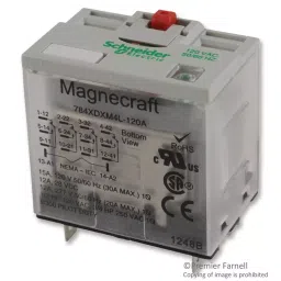 SCHNEIDER ELECTRIC/LEGACY RELAY Relay, 4Pdt, 277Vac, 28Vdc, 12A, 784XDXM4L-120A-picture-46