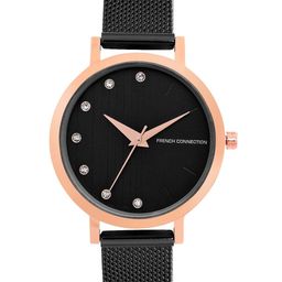 French Connection Women Black Embellished Dial Analogue Watch FC20-63J-R-Black-19