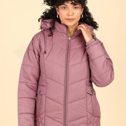 ELLIPSE Women Hip Length Hooded Padded Jacket-image-13