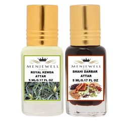 Menjewell Pack of 2 Attar - Royal Kewda & Shahi Darbar Attar 5ml Each-6