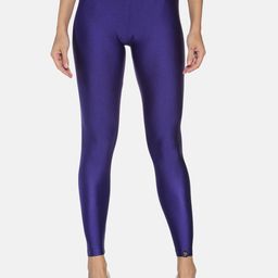 TWIN BIRDS Women Blue Solid Ankle-Length Shimmer Leggings-53