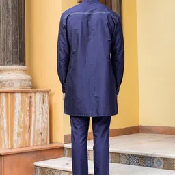 PATR Men Striped Kurta with Pyjama image 4
