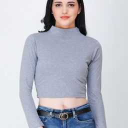 Cation High Neck Boxy Crop Top-image-93