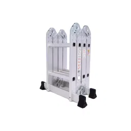 Fulcrum 11.5 Ft 4x3 Step (12 Steps)Portable & Compact Adjustable Multipurpose Ladder FC-DLM103 image 1