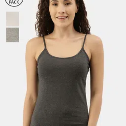 appulse Women Pack Of 3 Cotton Camisoles-image-16