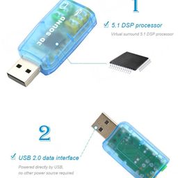 Sellingal USB Sound Card for All Computer/PC/Laptop image 3
