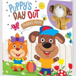 Finger Puppet Board Book: Puppy's Day Out- Story Board Book with Finger Puppet for Children-14