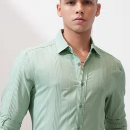 KETCH Men Slim Fit Opaque Striped Casual Shirt-image-20