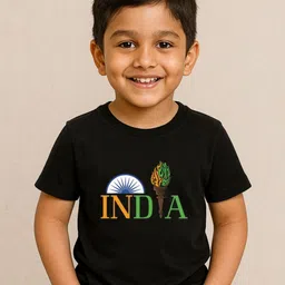 BLUSHES Kids Printed T-shirt-37