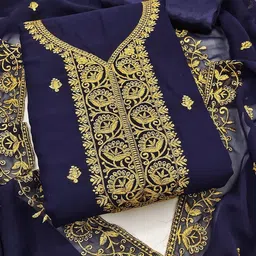 HMP Fashion Embroidered Unstitched Dress Material-image-59