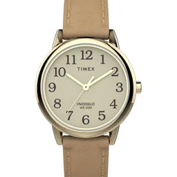 Timex Women Brass Dial & Leather Straps Analogue Watch TW2U96200-image-21
