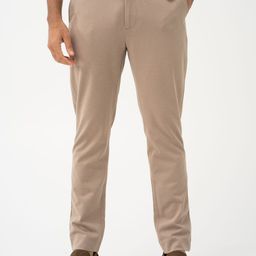 The Pant Project Men Smart Slim Fit Wrinkle Free Trousers-52