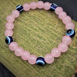Estele Unisex Rhodium-Plated Artificial Beaded Elasticated Bracelet-image-62