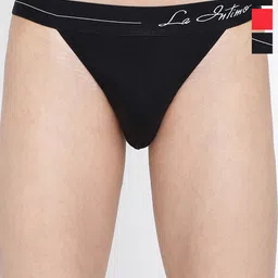 La Intimo Pack Of 3 Anti Microbial Thong Briefs LITH010C-image-86