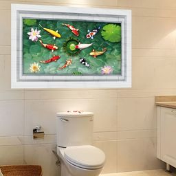 Asian royal Green & Red Printed Self Adhesive Wall Sticker-image-44