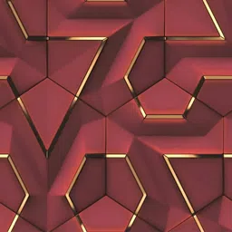 Jaamso Royals Maroon & Yellow Geometric Printed Self-Adhesive Wallpaper-image-87