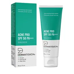 Dermatouch Acne Pro SPF 50 PA+++ Sunscreen with Aczero, SunCat DE, Aloe Vera - 50 gm-58