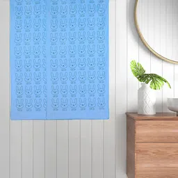 FABINALIV Kids Blue 2 Pieces Cartoon Printed 300 GSM Cotton Bath Towels-image-41
