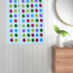 FABINALIV Kids Blue 2-Pieces Printed 420 GSM Cotton Bath Towels-image-70