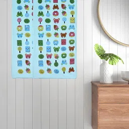FABINALIV Kids Blue 2-Pieces Printed 420 GSM Cotton Bath Towels-image-68
