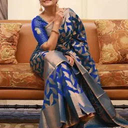 Florence Woven Design Zari Pure Silk Saree-picture-24