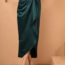NEUDIS Satin Wrap Maxi Skirt-picture-48