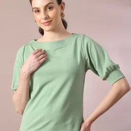 The Roadster Lifestyle Co Boat Neck Casual Top-picture-27