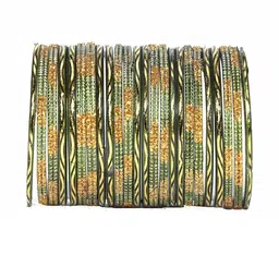 SAVORADE Set Of 24 Bronze Glass Bangle-picture-21