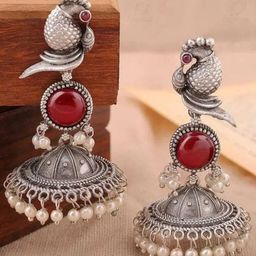 Brado Jewellery Contemporary Jhumkas Earrings-image-17