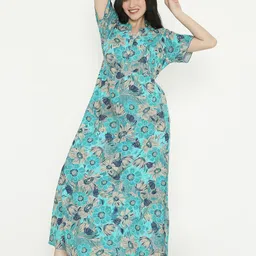 NIGHTSPREE Printed Maxi Nightdress-picture-5