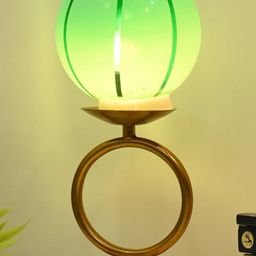 SOMIL Green Printed Glass Table Lamp-image-34