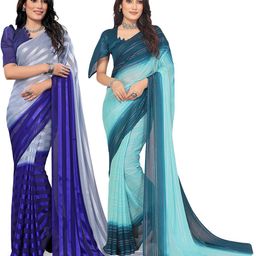 Moda Rapido Women Striped Satin Saree-picture-19