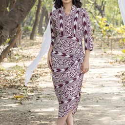 MABISH by Sonal Jain Print Maxi Midi Dress-image-54