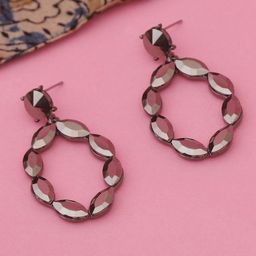 Zoey Oval Shape Drop Earrings-33