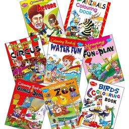 Sawan Colouring Book Set of 8 - English-25