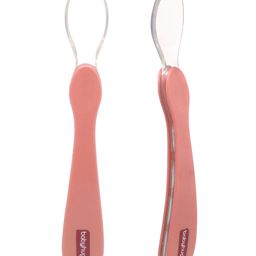 Babyhug Lumi Silicone Spoon Pack of 2 - Pink-image-60